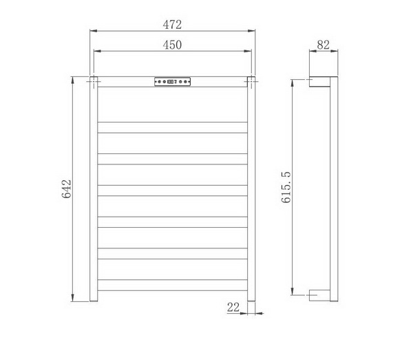 полотенцесушитель ALLEN BRAU REALITY 472х642